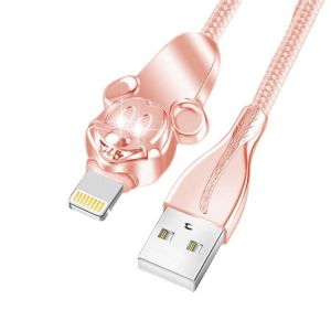 Disney Mickey Apple data cable fast charge for iPhone7/8plus/X mobile phone zinc alloy charger cable lengthened
