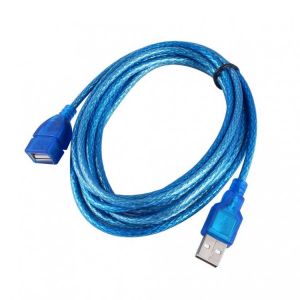 1/1.5/2/3-M Anti-interference USB 2.0 Extension Cable USB 2.0 Male to USB2.0 Female Extension Data Sync Cord Cable Blue Standard