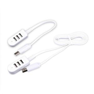 3 Port USB Hub Extend Cable Data Transfer Device Charging USB Adapter 1.2m USB 2.0 Splitter Laptop PC Computer USB Extender