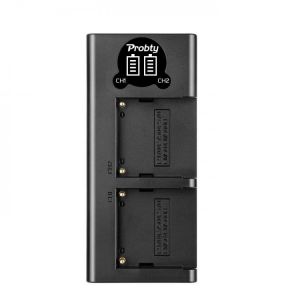 New Sony NP-F960 NP-F960 NP-F970 NP-F750 Battery Dual Channel LED Charger NP-F960 NP-F950 NP-F770 NP-F750 NP-F550 F330 FM-500H