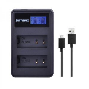 Batmax DMW-BLG10 DMW BLG10 DMWBLE9 LCD USB Dual Charger for Panasonic BLG10E BLG10GK  BLG10 DMC-GF6 DMC-GX7 GF6 GX7
