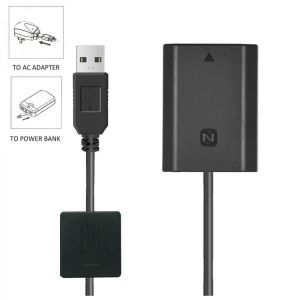 NP-FZ100 Dummy Battery Charger Power Bank USB Cable For Sony A7R IV ILCE-7RM4 A7S III A9 II ILCE-9M2 ILCE-7SM3 ILCE-9 Camera