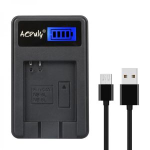 AOPULY NB-4L NB 4L NB4L LCD USB Camera battery Charger for Canon IXUS 50 55 60 65 80 75 100 I20 110 115 120 130 IS 117 220 225