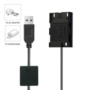 LP-E6N Dummy Battery Charger Power Bank USB Cable For Canon EOS 7D 6D 5D Mark II III IV 5DSR 5DS 60D 60Da 70D 80D 90D Camera