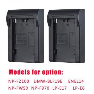 2pcs NP-FZ100/NP-FW50 Battery Plate for Neweer Andoer Dual/Four Channel Battery Charger for Sony A7III A9 A7RIII A7SIII