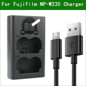 Lanfulang NP-W235 NP W235 NPW235 BC-W235 Digital Camera Dual Battery Charger for Fujifilm X-T4 XT4 GFX100S New