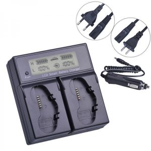 LCD Dual Fast Battery Charger for Nikon EN-EL18b EN-EL18a D4 D4S D5 and D800 D800E D810 D810A Battery Grip