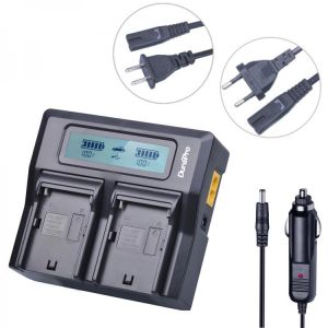 DuraPro LCD Dual Fast Charger  for SONY NP-F960 NP-F970 NP F960 F970 Rechargeable Battery and HVR-HD1000 HVR-HD1000E HVR-V1J