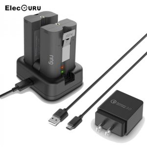 Dual Battery Charger Charging Station For Ring Video Doorbell 2,Spotlight Cam Battery/Solar,All-new Ring Stick Up Cam Battery