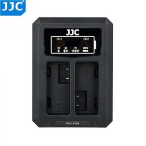 JJC USB Dual Battery Travel Charger for Canon LP-E8 LPE8 Batteries on Camera Canon EOS Rebel T5i T4i T3i T2i Replaces LC-E8C