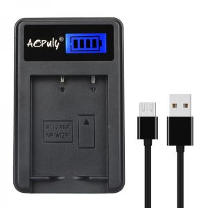 AOPULY NW-W126 USB Battery Charger for Fujifilm NP-W126 and Fuji FinePix HS30EXR HS33EXR HS50EXR X-A1 X-E1 X-E2 X-M1 X-Pro1 X-T1