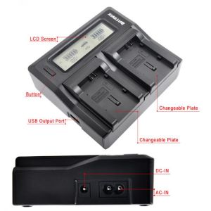 BP-808 BP808 BP-809 BP809 BP819 BP827 Battery Camera LCD Display Dual Charger Kit for Canon FS300 FS100 XA10 VIXIA HG20 HG21