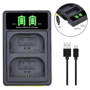 Camera Charger for Canon LP-E5 LP E5 LP-E6 LP E6 LP-E8 LPE8 LP-E10 LP E10 LP-E12 LPE12 LP-E17 LP E17 Battery Dual Charger
