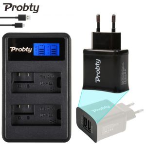 PORBYT New LP-E8 LPE8 LP E8 LCD Camera Charger + 2 Port USB Plug For Canon EOS 550D 600D 650D T2i T3i T4i T5i LC-E8 SSY-2290