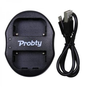 PROBTY NP-FM50 NP FM50 NPFM50 Dual Channel USB Charger For For SONY NP-FM30 NP-FM51 NP-FM70  NP-FM90 NP-FM91 NP-QM50 NP-QM70