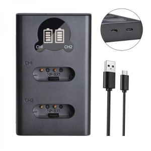 1PC for Sony DSC RX1 RX100 M3 M2 RX1R GWP88 PJ240E AS15 WX350 WX300 NP BX1 NPBX1 NP-BX1 BX1 LED USB Battery Bateria Charger