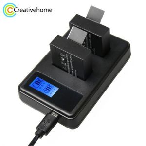 For SJ4000 battery charger USB LCD Dual charger bateria sj7000 sj5000 sj6000 sj4000 SJ M10 for SJCAM sj4000 sj5000 Sport camera