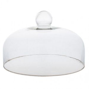 1Pcs Transparent Dust-proof Glass Cover Food Cake Cover Durable Food Protective Cover (Diameter 18CM, High 14CM, Foam Pack A50