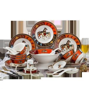 Jingdezhen tableware ceramic bowl factory direct sales, creative bowl and gift bowl
