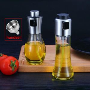 New Kitchen Oil Sprayer Glass Bottle for Cooking Baking Salad BBQ Seasoning Spray Kitchen Tool Olive Oil Vinegar Dispenser