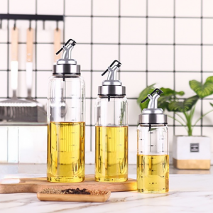 Home Kitchen Cooking Seasoning Glass Sealed Storage Jar No Drip Sauce Boats For Vinegar Oil Bottle Aceitera Dispenser Container