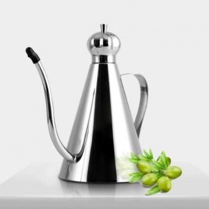 Oil Bottle Storage Non-toxic Teapot Multi Use Vinegar Dispenser With Cover Kitchen Stainless Steel Dustproof Container Seasoning
