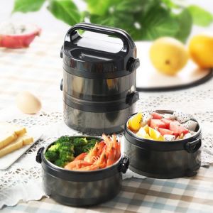 Double Layer Lunch Box Food Thermos  Jar Keep Food Hot Container Thermal Insulation Storage 304 Stainless Steel Vacuum Flask Box