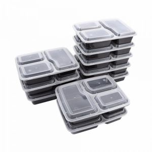 10-30Pcs Plastic Reusable Bento Box Meal Storage Compartment Lunch Box Microwavable Japanese Lunch Box School Food Container