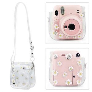 PVC Camera Bag Case Instant Camera Protect Bag with Shoulder Strap for Fujifilm Instax Mini 11/9/8 Foto Studio
