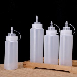 240ml/500ml Squeeze Condiment Bottles With Cap Ketchup Mustard Sauces Olive Oil Bottle Cake Decorating Tools Kitchen Accessories