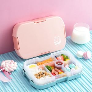 Creative 920ml Children Lunch Box Microwave Multiple Grids Food Storage Leakproof Kids Bento Box  Food Container Lunch Holder