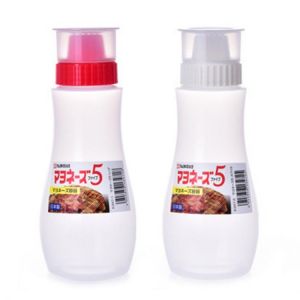 5 Holes Salad Dressing Squeeze Bottle Vinegar Oil Ketchup Condiment Mustard Dispenser Kitchen Gadget 380ml