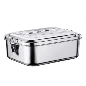 New Lunch Box 304 Top Grade Stainless Steel Silicone Seal Ring Leakproof Bento Box 1000/1400/1900ml Snacks Containers