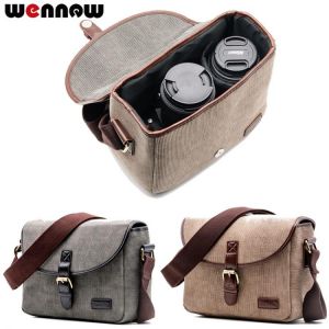 Wennew Retro Camera Bag Photo Case for Olympus OMD EM1 EM5 EM10 OM-D E-M1 E-M5 E-M10 Mark III II 3 2 E-600 E-550 E-520 E-500