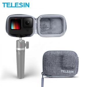 TELESIN Mini Storage Protection Bag Brushed Half Open Quick Release Carrying Case for GoPro Hero 9 Hero 10 Black Bag