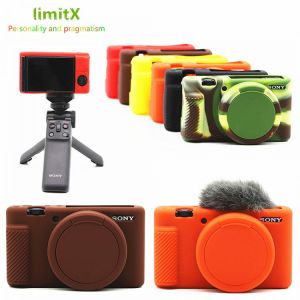 Silicone Armor Skin Case Camera Body Cover Protector for Sony Z-V1 ZV1 Digital Cameras