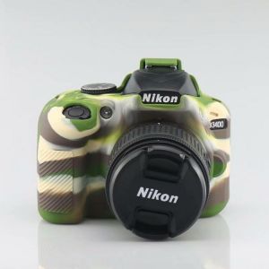 Camera Bag Case for Nikon D90 D3300 D3400 D3500 D5100 D5200 D5300 D5500 D5600 DSLR Soft Silicone Rubber Protection Case