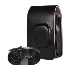 Compact Size Instant Camera Case Bag PU Leather with Shoulder Strap Compatible with Fujifilm Fuji Instax mini LiPlay