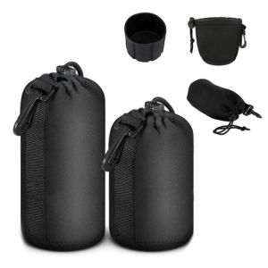 Camera Lens Bag Neoprene DSLR Soft Shockproof Protector Camera Lens Carry Pouch Bag Case For Canon Nikon Camera Accessories Kit