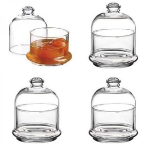 4 pcs Plate Glass Lid Bowl Kitchen Sugar Coffee Jam Honey Cream Jar Turkey Pasabahce For Breakfast Accessory