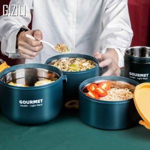 Stainless Steel Lunch Box Leak-Proof Portable Insulated Student School Multi-layer Tableware Bento Box Food Container Storage