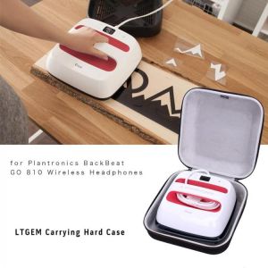 LTGEM EVA Black Carrying Hard Case For Cricut EasyPress 2 (9*9 inches)