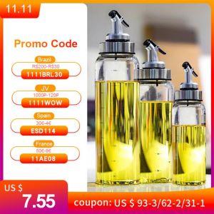 Cooking Seasoning Oil Bottle Sauce Bottle Glass Storage Bottles for Oil and Vinegar Creative Oil Dispenser For Kitchen Accessory