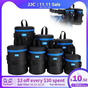 JJC Camera Lens Bag Pouch Waterproof DSLR Case for Lenses Soft Polyester Photo Backpack for Canon Sony Nikon Olympus Fujifilm