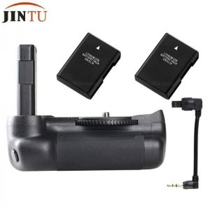 JINTU Professional Battery Grip Holder For Nikon D5600 D5500 DSLR Camera with +2x EN-EL14 Recharge Batteries Kit