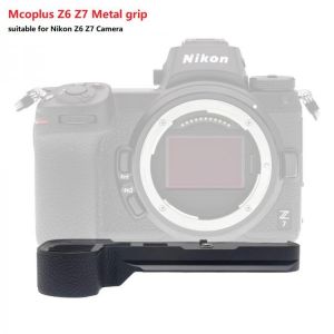 Mcoplus MCO-Z6 Z7 Metal Quick Release Plate Hand Grip With 1/4 Screw Head Mount For Nikon Z5 Z6 Z7 Digital Camera Tripod Head