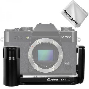 Quick Release L Plate Bracket Holder Hand Grip for Fuji Fujifilm X-T30 XT30 XT20 XT10 Camera, Benro Arca Swiss Tripod Head