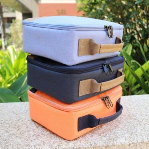 Besegad Canvas Storage Carry Bag Handbag Case Scratchproof Shockproof Cover Pouch for Selphy CP910 1200 Printer Projectors