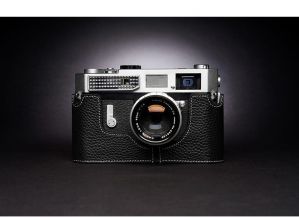 Design for Canon 7/7S/P/VL/VL2/ViL camera Handmade Genuine Leather Camera case Half Bag Camera Bodysuit