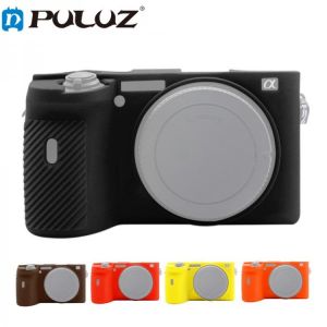 PULUZ Soft Silicone Rubber Camera Protective Body Cover Skin Case For Sony A6600/ILCE- 6600/ILCE-6500/A6000/A6300 DSLR Camera